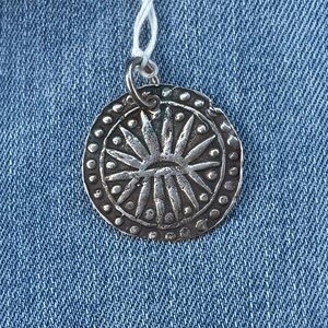 Thai Silver Sunburst two sides Pendant